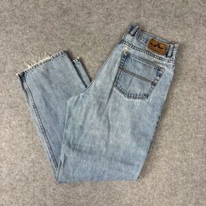 Indigo Palms Tommy Bahama Mens Relaxed Fit Light Wash Denim Jeans 36x32 Blue